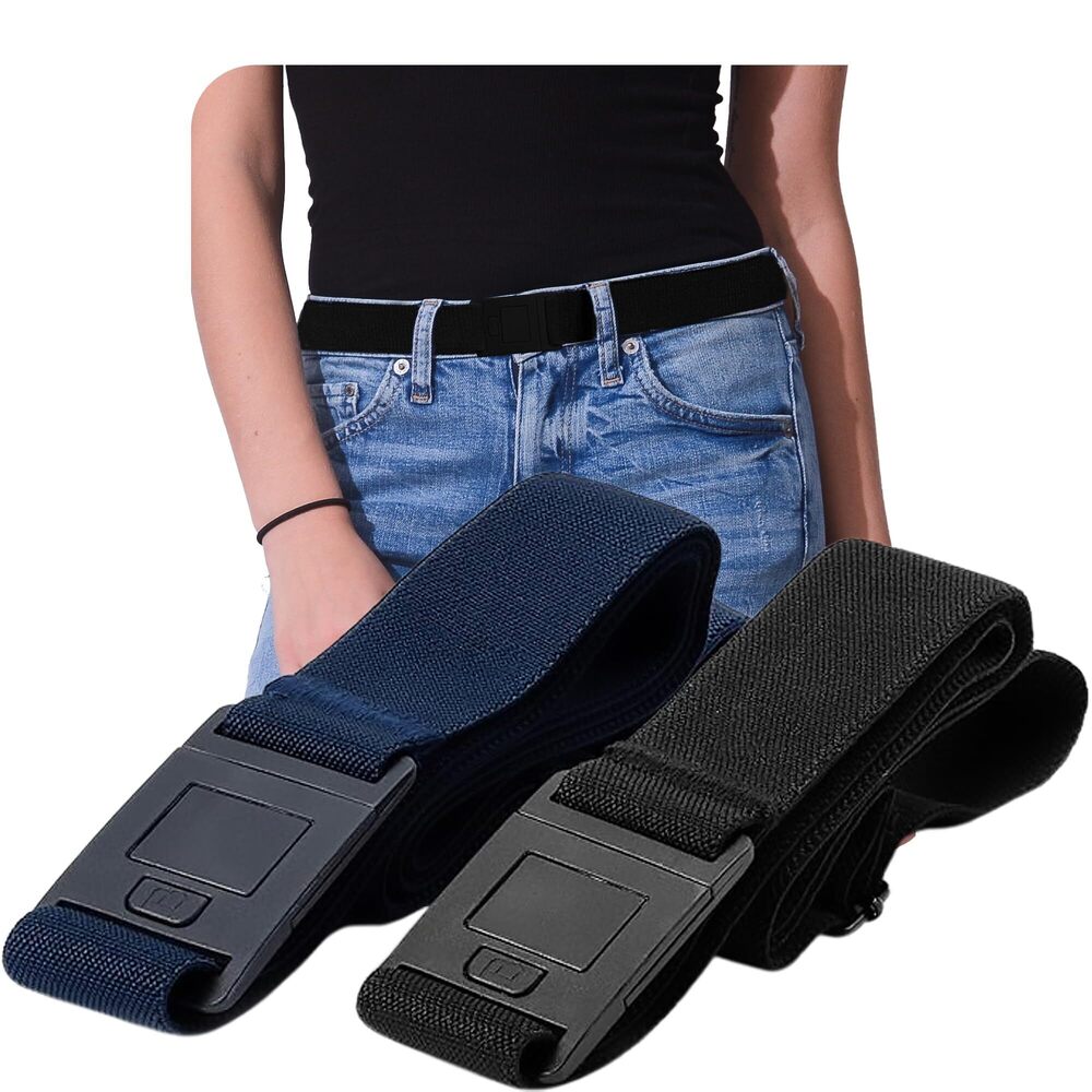 3117 Easily Adjustable Elastic Flat Buckle No Show Belts For Women –
